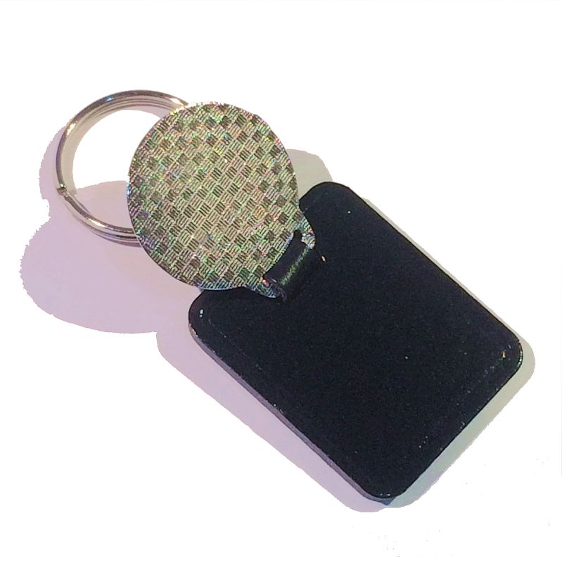 Keyfob Blank Rectangle 25mm and clear dome